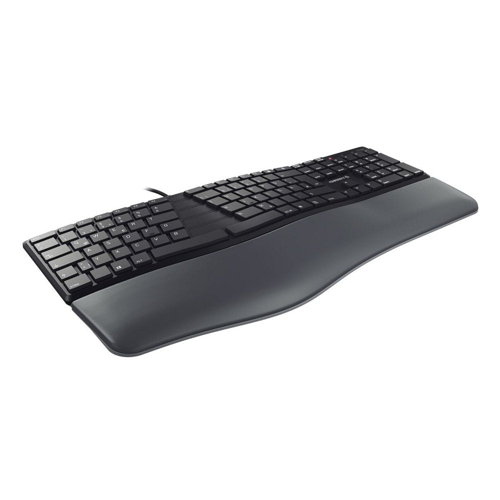 CHERRY KC 4500 Ergo | Toetsenbord | USB | QWERTY (US Engels) | Zwart - Matmuis - Matmuis