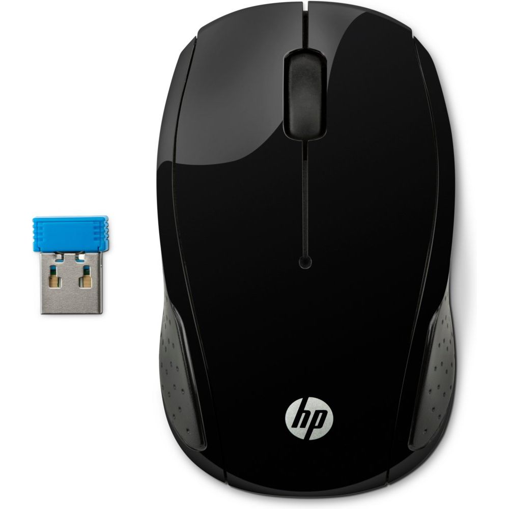 HP 200 | Draadloze Muis | Links- en Rechtshandig | RF | 1000 DPI | Zwart - Matmuis - Matmuis