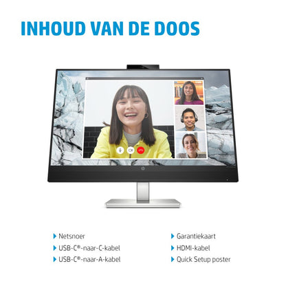 HP E27m G4 34" | 2560x1440 | 75Hz | USB-C | Conference Monitor - Matmuis - Matmuis