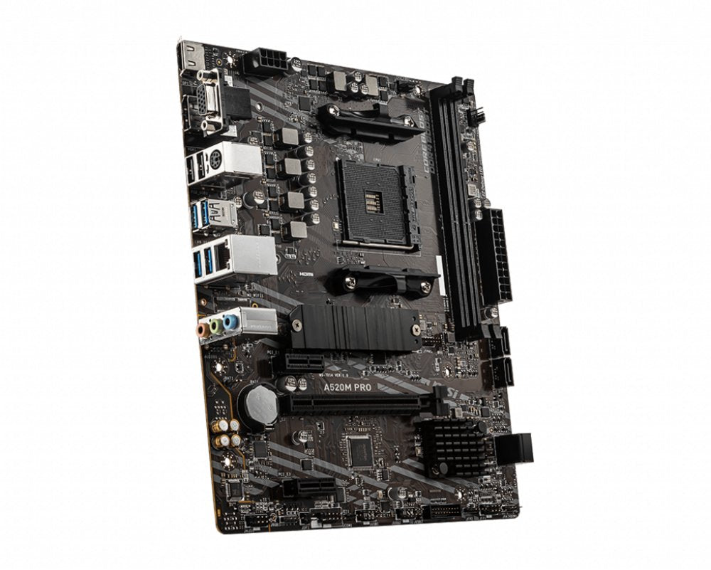 MSI A520M PRO | Socket AM4 | AMD A520 | 2xDDR4 | Micro-ATX | Moederbord - Matmuis - Matmuis