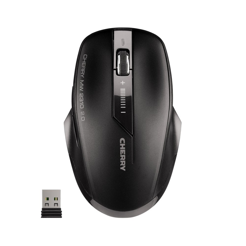 Cherry MW 2310 2.0 | Draadloze Muis | Links- en Rechtshandig | RF | 2400 DPI | Zwart - Matmuis - Matmuis