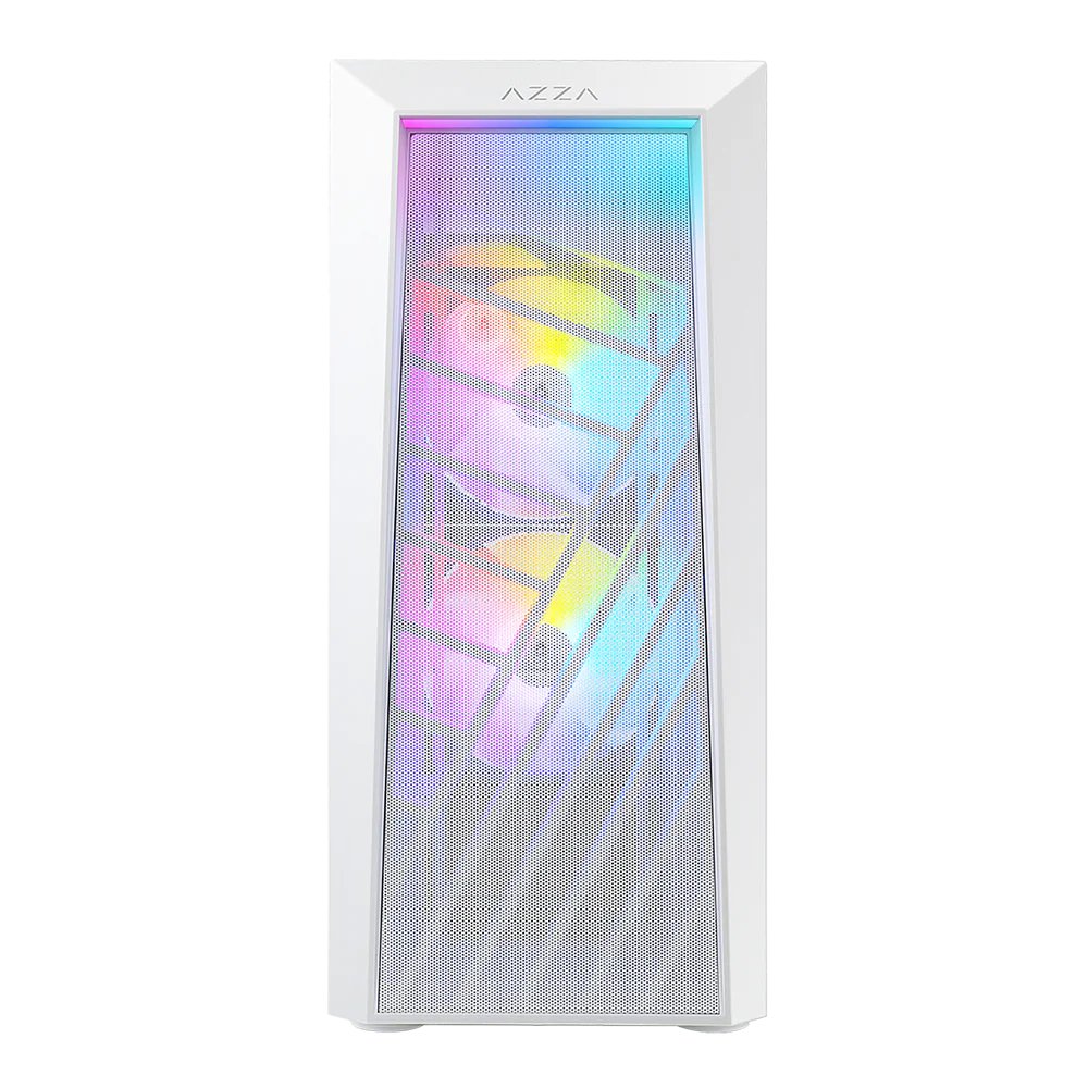 Case Azza Sentinel | Midi Tower | RGB | Wit - Matmuis
