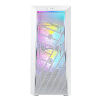 Case Azza Sentinel | Midi Tower | RGB | Wit - Matmuis