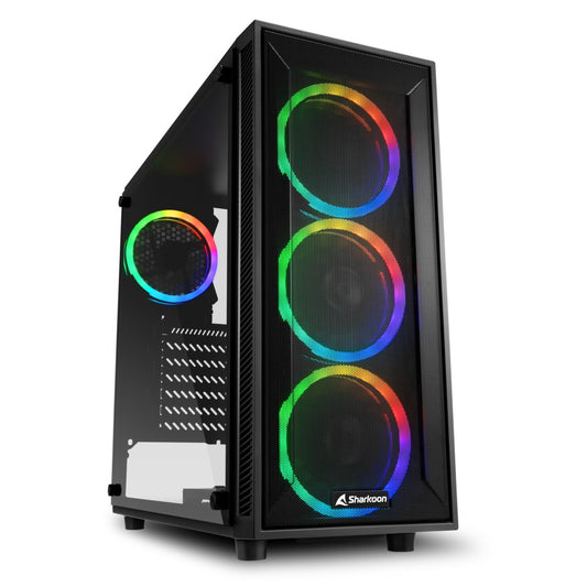 Sharkoon TG4M RGB | Midi Tower Case | Zwart - Matmuis