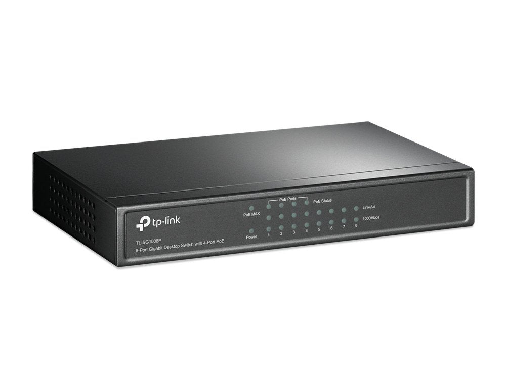 TP-Link TL-SG1008P | 8-Poorts Gigabit Desktop Switch | 4x PoE+ | Unmanaged - Matmuis