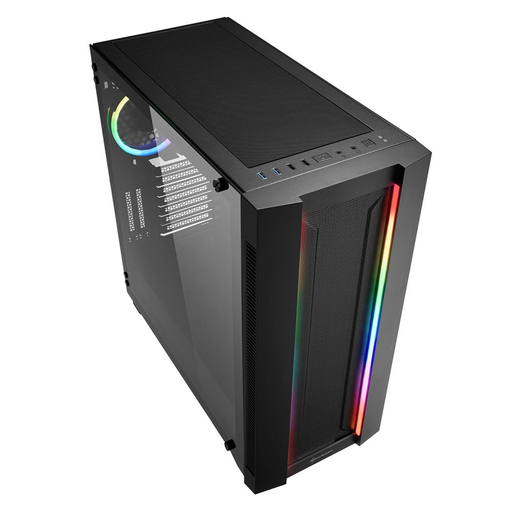 Sharkoon ELITE SHARK CA200M | Midi Tower Behuizing | Zwart - Matmuis