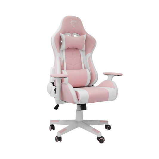 White Shark ROXY | Roze Gamestoel met Verstelbare Rugleuning | Belastbaar tot 120 kg - Matmuis