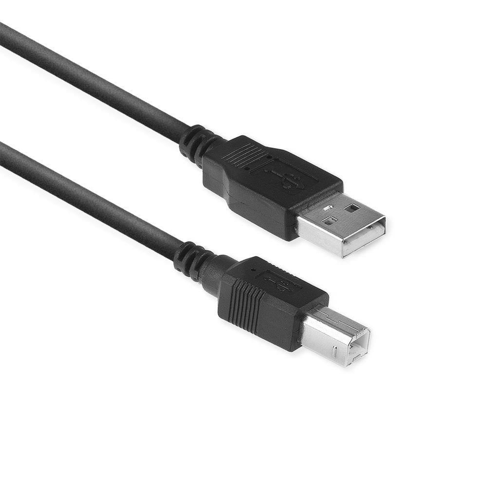 ACT AC3032 | USB 2.0 | USB-A naar USB-B | 1.8m | Zwart - Matmuis - Matmuis
