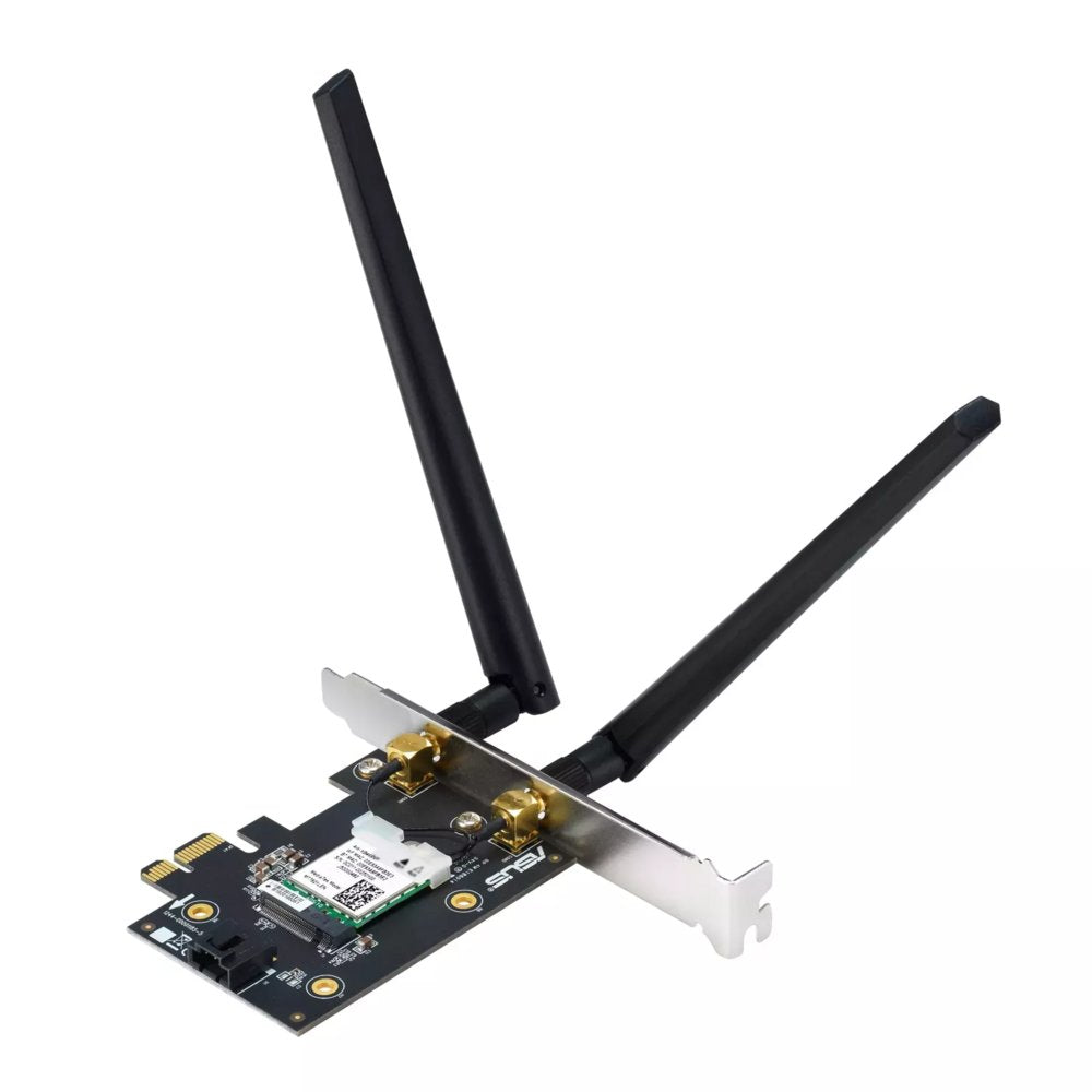 ASUS PCE-AXE5400 Interne WLAN-kaart | Wi-Fi 6E (802.11ax) | 2402 Mbit/s | Tri-band (2,4 GHz / 5 GHz / 6 GHz) | Bluetooth 5.2 - Matmuis - Matmuis