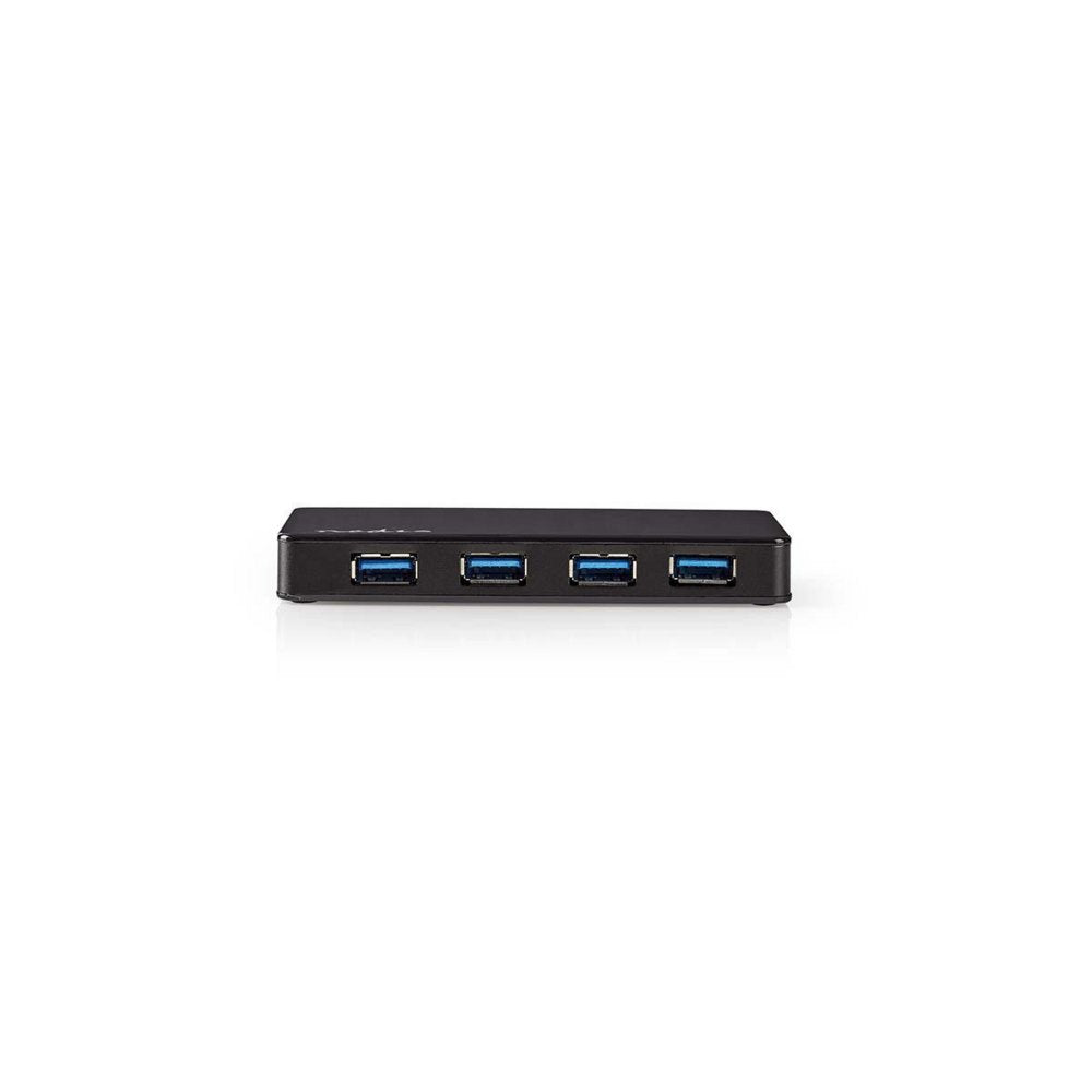 Nedis UHUBU3420BK | Interface Hub USB 3.2 Gen 1 (3.1 Gen 1) Micro-B | Zwart - Matmuis