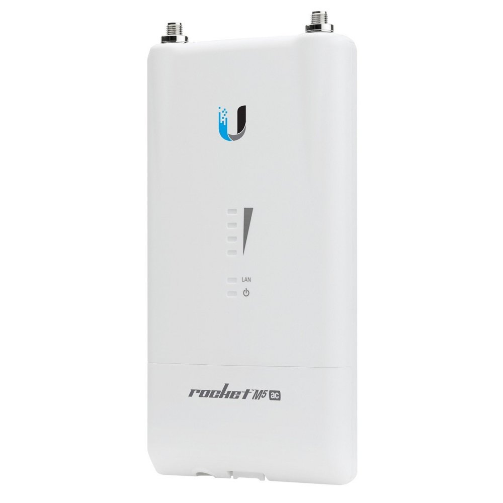 Ubiquiti Rocket 5AC Lite | WiFi 5 Base Station | 500 Mbit/s | Passief PoE (injector meegeleverd) | Inclusief Mastmontagebeugel | RENEWED - Matmuis