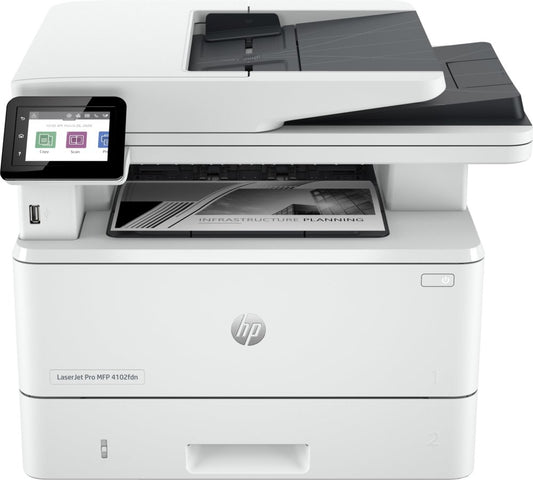 HP LaserJet Pro MFP 4102fdn AiO | 1200 x 1200 DPI | Zwart/Wit - Matmuis - Matmuis