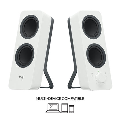 Logitech Z207 | 2.0 Luidsprekerset | Bluetooth en 3,5mm | Zwart/Wit - Matmuis - Matmuis