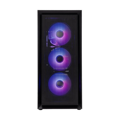 White Shark WARHEAD | Midi Tower Case | Inclusief 4 RGB Fans | Zwart