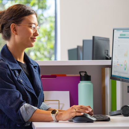 Logitech MX Keys Combo for Business Gen 2 | Draadloze Toetsenbord- en Muis-combo | RF / Bluetooth | QWERTY US International | Grafiet - Matmuis - Matmuis