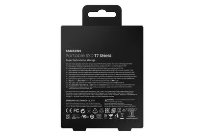 Samsung T7 Shield | Externe SSD | 2TB | USB 3.2 Gen2 | 1.050MB/s Lezen | 1.000MB/s Schrijven | Zwart - Matmuis - Matmuis