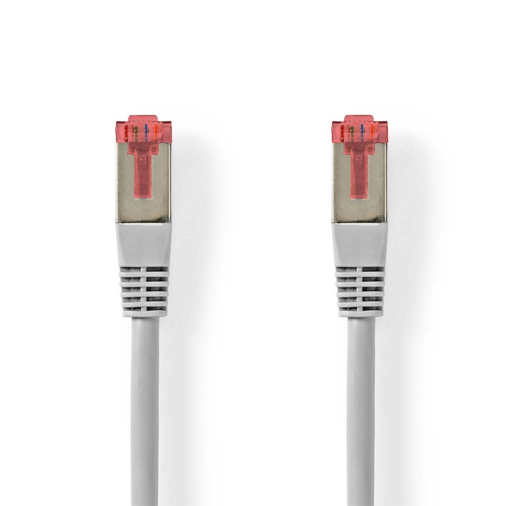 Nedis CCGL85220GY20 | Netwerkkabel Cat6 SF/UTP | 2 m | Grijs | RJ45 Male-naar-RJ45 Male - Matmuis - Matmuis