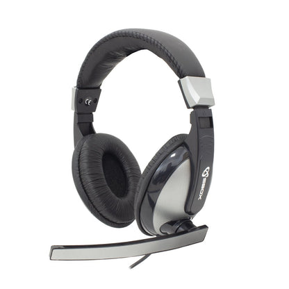 SBOX HS-302 | On-Ear Gaming Headset 3,5mm Connector | Zwart/Grijs - Matmuis - Matmuis