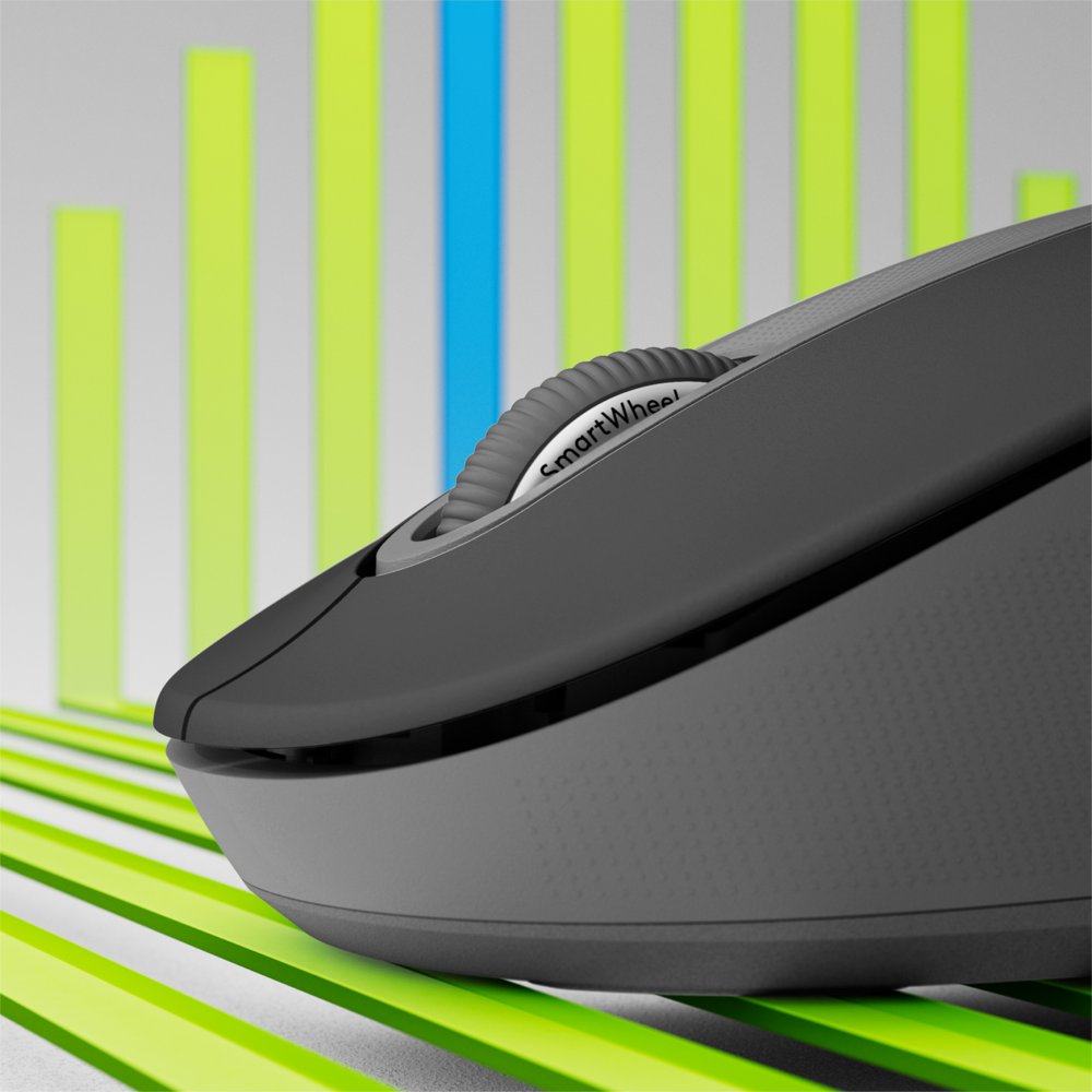 Logitech Signature M650 for Business | Draadloze Muis | Rechtshandig | RF + Bluetooth | 4000 DPI | Grafiet - Matmuis - Matmuis