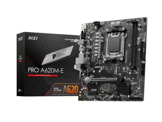 MSI PRO A620M-E | Socket AM5 | AMD A620 | 2xDDR5 | Micro-ATX | Moederbord - Matmuis - Matmuis