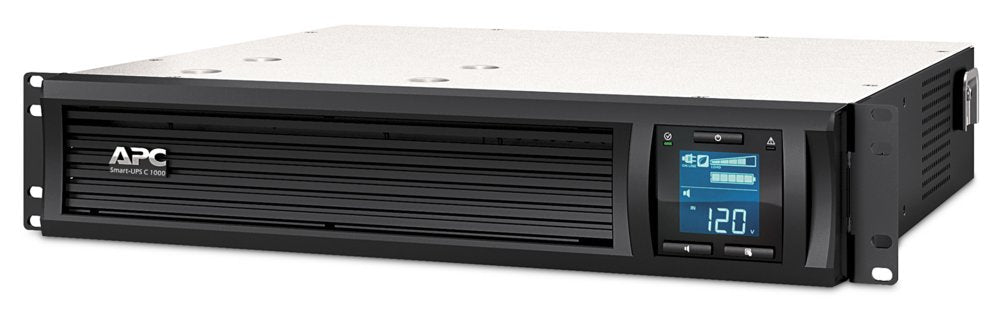 APC Smart-UPS SMC1000I-2UC | 1000 VA / 600 W | 2U Rackmount | 4x IEC C13 Stopcontacten | AVR Spanningsregeling | LCD-scherm | SmartConnect - Matmuis