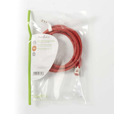 Nedis netwerkkabel | Cat6 | S/FTP (S-STP) | 2 m | Rood | CCGP85221RD20 - Matmuis - Matmuis