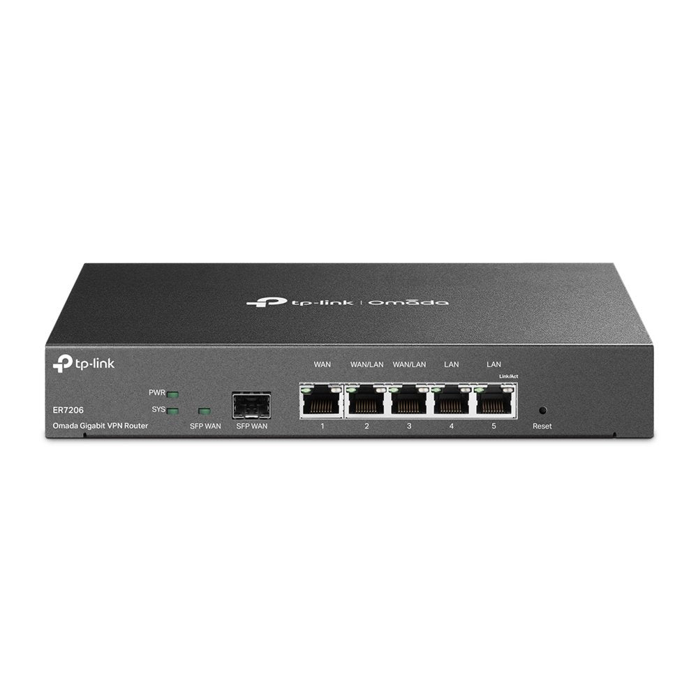 TP-Link TL‑ER7206 | SafeStream Multi‑WAN VPN Router | Gigabit | Omada SDN | Geen Wi‑Fi - Matmuis
