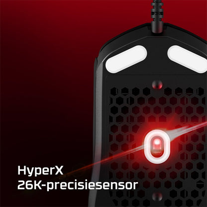 HyperX Pulsefire Haste 2 | Bedrade Gaming Muis | Rechtshandig | USB-A | 26000 DPI | Zwart - Matmuis - Matmuis