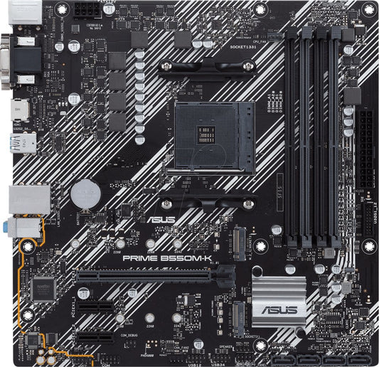 ASUS PRIME B550M-K | Socket AM4 | AMD B550 | 4xDDR4 | Micro-ATX | Moederbord - Matmuis - Matmuis