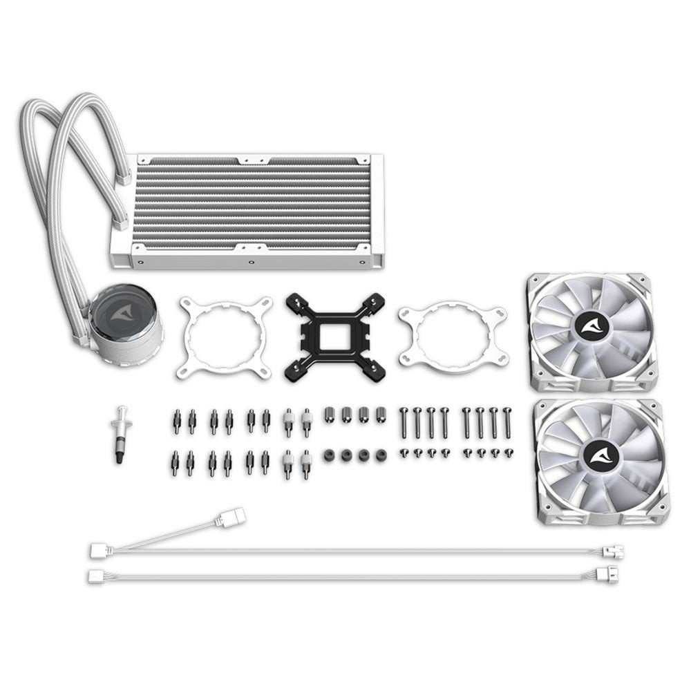 Sharkoon S80 RGB 240mm | White Edition | All-in-One CPU Waterkoeler - Matmuis - Matmuis