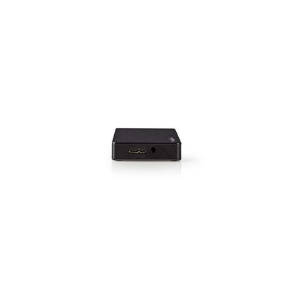 Nedis UHUBU3420BK | Interface Hub USB 3.2 Gen 1 (3.1 Gen 1) Micro-B | Zwart - Matmuis