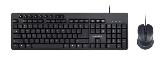 Gembird KBS-UM-04 | Bedrade Muis en Toetsenbordcombo | QWERTY - Matmuis - Matmuis