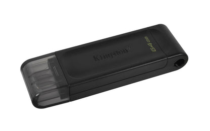 Kingston DataTraveler 70 | 64GB USB-C 3.2 Flash Drive | Zwart - Matmuis - Matmuis