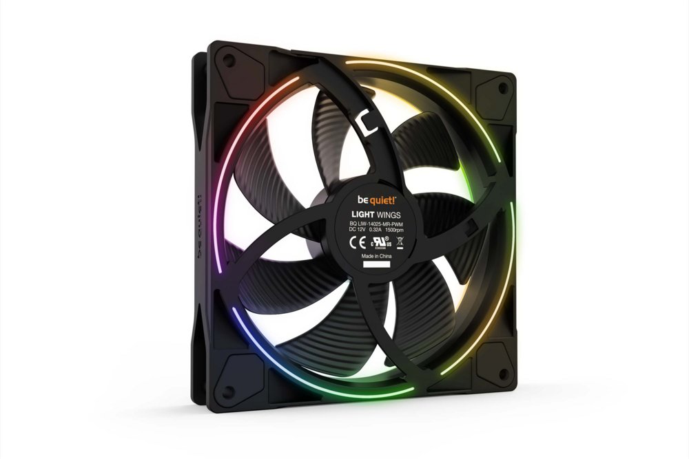 be quiet! Light Wings | 140mm PWM Triple Pack Computer behuizing Ventilator 14 cm Zwart 1 stuk(s) - Matmuis - Matmuis