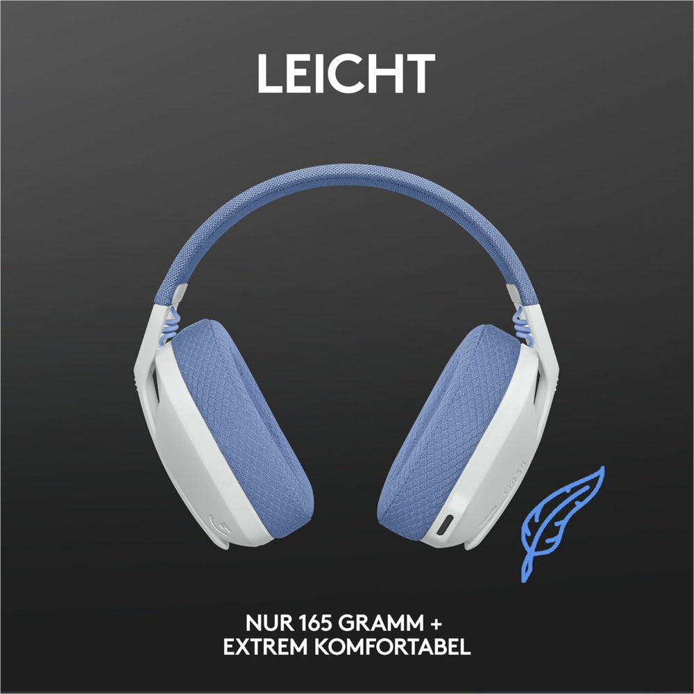 Logitech G G435 | Draadlooze Over-ear Gaming Headset | Bluetooth & USB-A Receiver | Wit/Lilac - Matmuis - Matmuis