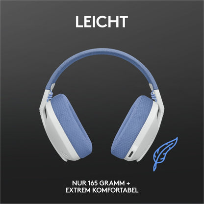 Logitech G G435 | Draadlooze Over-ear Gaming Headset | Bluetooth & USB-A Receiver | Wit/Lilac - Matmuis - Matmuis