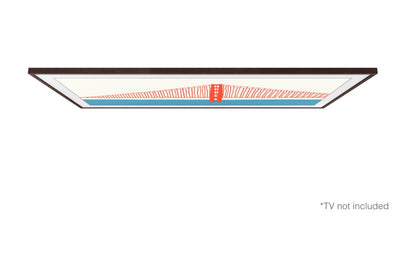 Samsung Lijst voor 50'' Samsung the Frame TV - Walnoothout Look - Matmuis