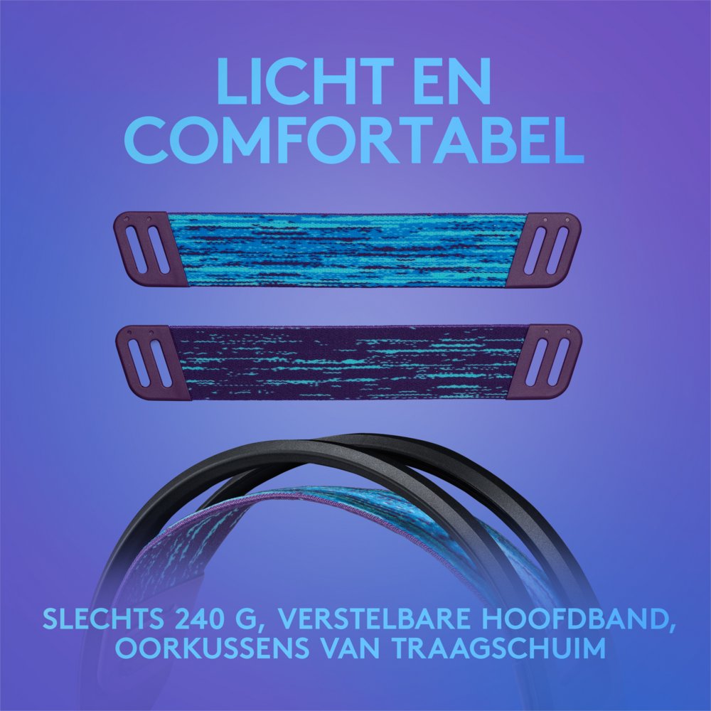 Logitech G335 | On-Ear Gaming Headset 3,5mm Connector | Zwart - Matmuis - Matmuis