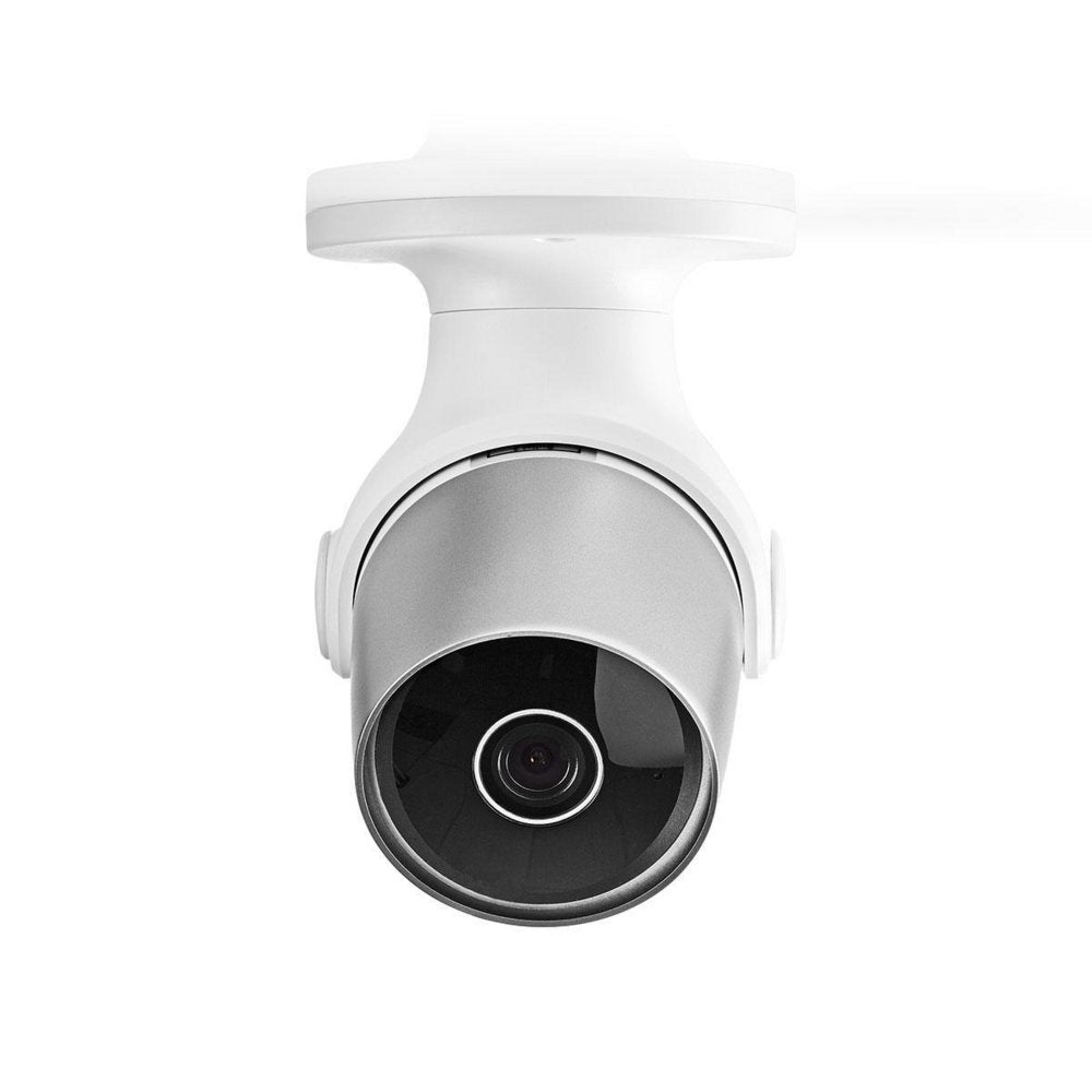 Nedis WIFICO11CWT | Wi-Fi Smart IP-buitencamera | Full HD 1080p | IP65 | Nachtzicht | Tweeweg-audio | Wit - Matmuis