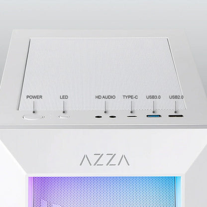 Case Azza Sentinel | Midi Tower | RGB | Wit - Matmuis