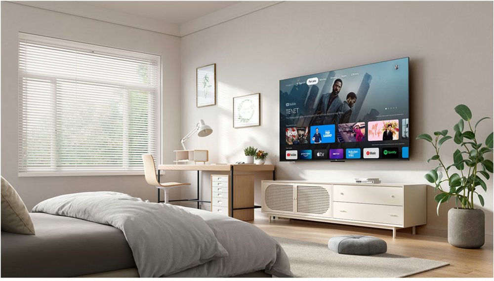 TCL 43P61K 43" | 4K UHD Smart TV | Google TV | HDR | Zwart