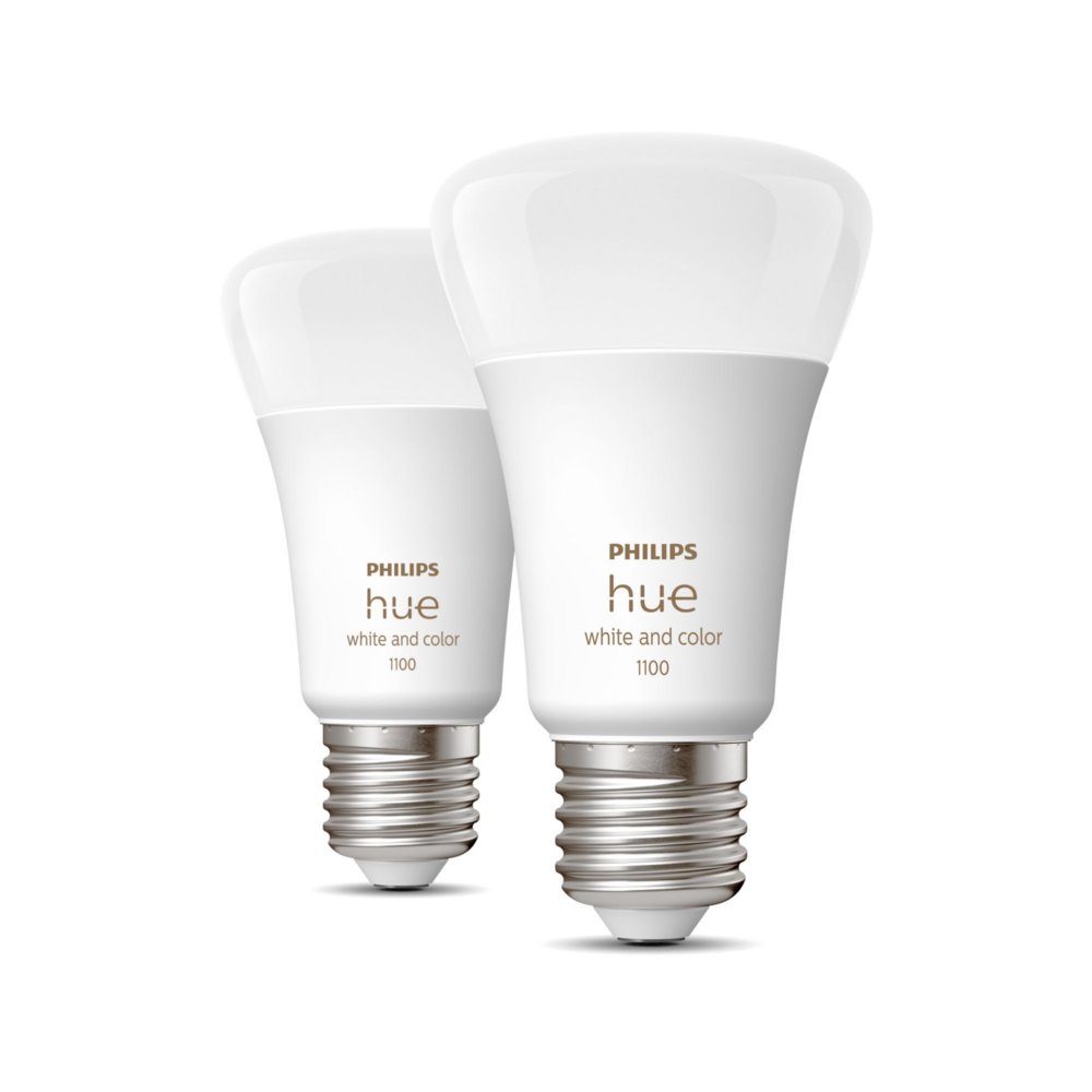 Philips Hue White and Color ambiance A60 - E27 slimme lamp - 1100 (2-pack) - Matmuis - Matmuis