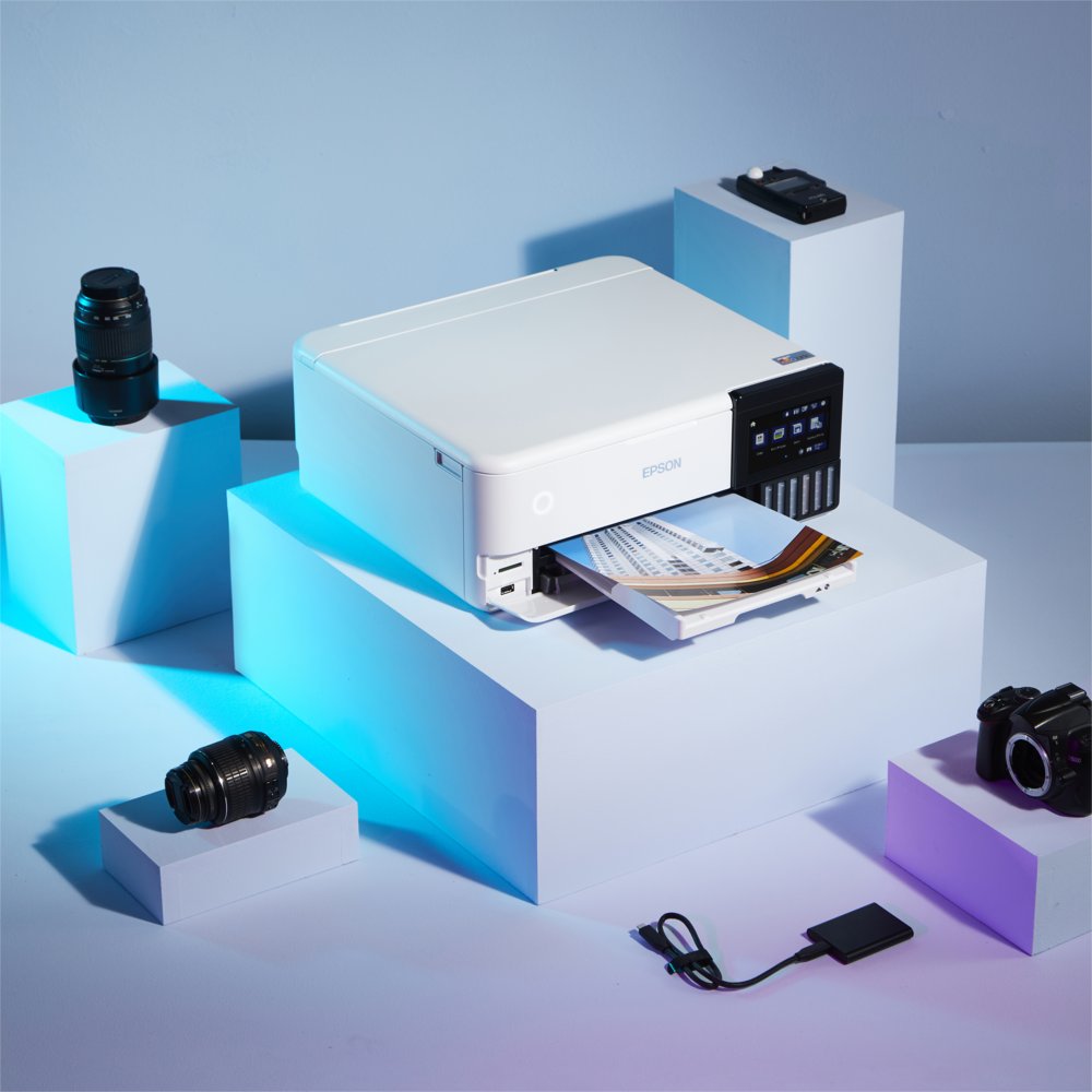 Epson EcoTank ET-8500 | All-in-One Inkjetprinter | 6-Kleuren Inktsysteem | A4 | Wi-Fi | Wit - Matmuis - Matmuis
