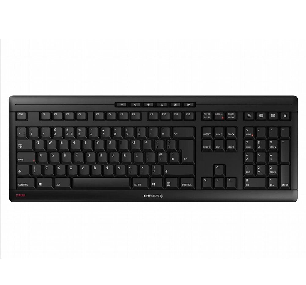 CHERRY Stream Wireless | RF en USB | QWERTY US International | Zwart - Matmuis - Matmuis