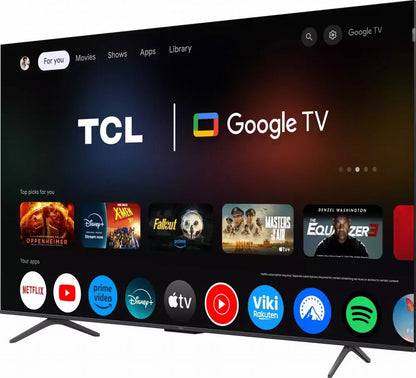 TCL 65T8C | 65" 4K Ultra HD QLED Smart TV | 120Hz | Google TV + Wifi | Dolby Vision | HDMI 2.1 (2025) - Matmuis - Matmuis