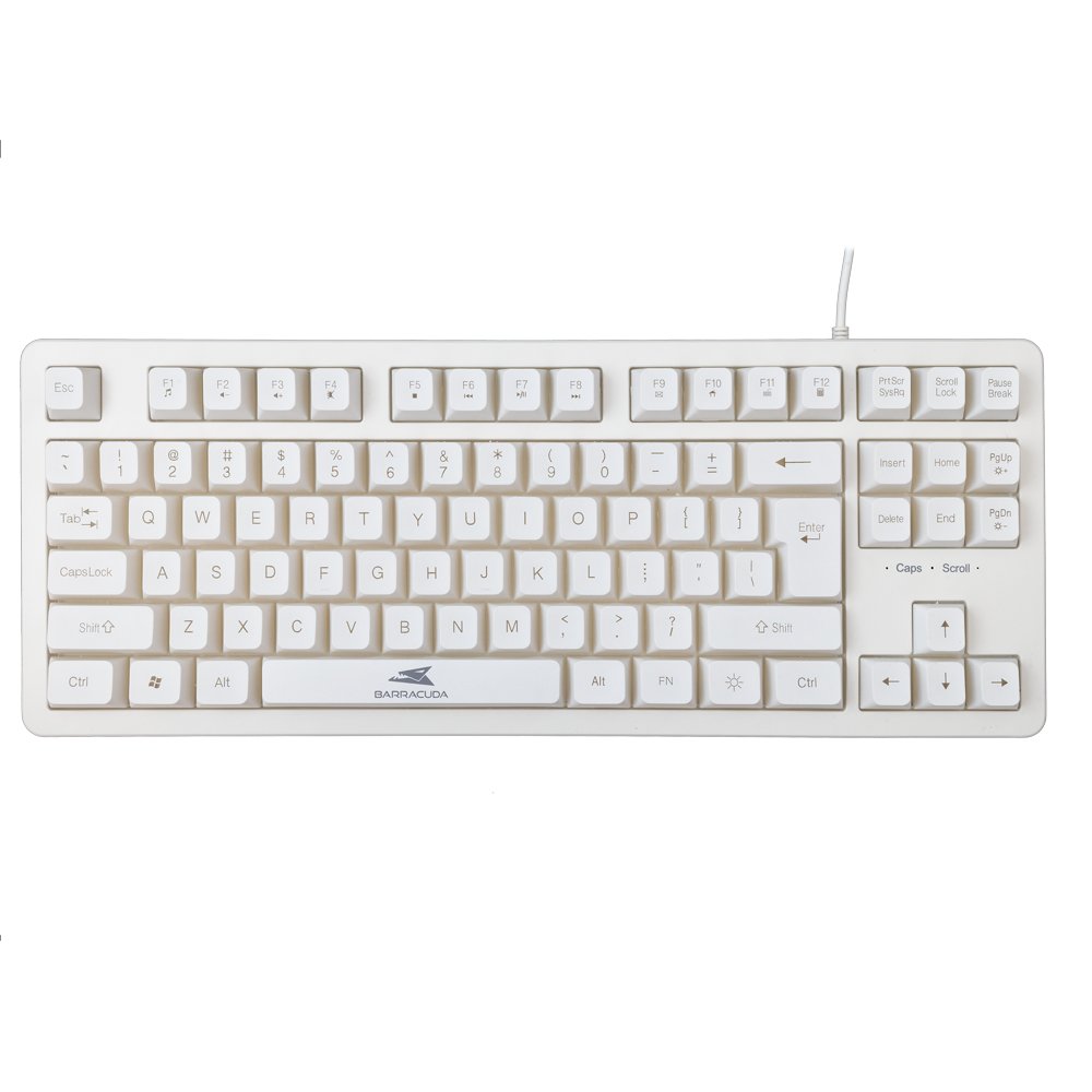 Baracuda KRILL RGB | Tenkeyless Bedraad Gaming Toetsenbord | QWERTY | Wit - Matmuis - Matmuis