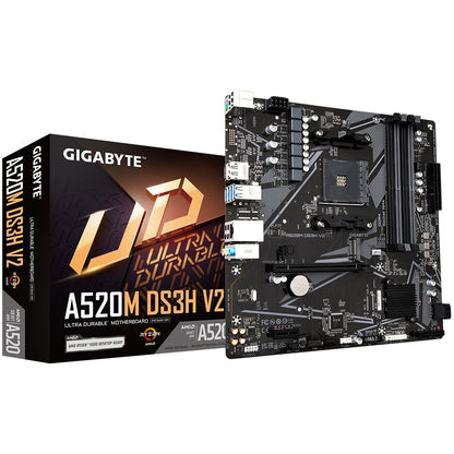 Gigabyte A520M DS3H V2 | Socket AM4 | AMD A520 | 4xDDR4 | Micro ATX | Moederbord - Matmuis - Matmuis