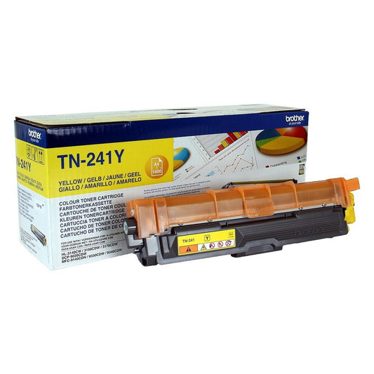 Brother TN-241Y | Tonercartridge | Origineel | Geel | 1 stuk - Matmuis