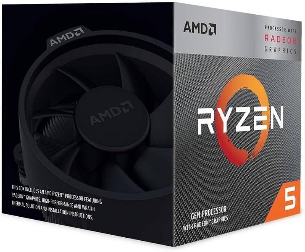 AMD Ryzen 5 3400G | 4 Core | 3,7 (4,2GHz Turbo) | AM4 | Processor | CPU - Matmuis