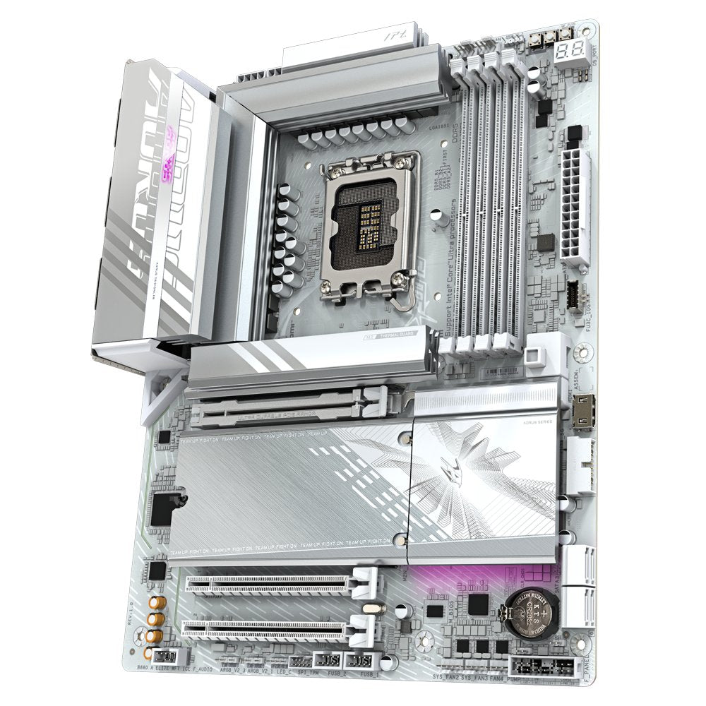 Gigabyte B860 AORUS ELITE WIFI7 ICE | Socket LGA 1851 (V1) | Intel B860 | 4xDDR5 | ATX | Moederbord - Matmuis - Matmuis